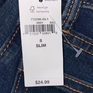 Old Navy boys straight jeans Size 8 Slim